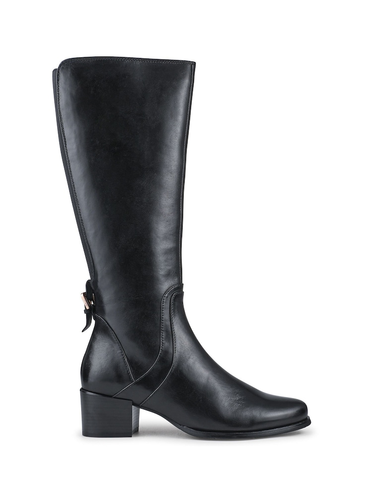Jones Bootmaker Black Ladies Long Boots Smart - Image 2 of 5