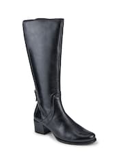 Jones Bootmaker Black Ladies Long Boots Smart - Image 3 of 5