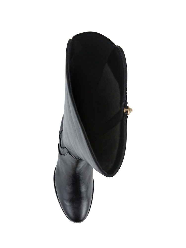 Jones Bootmaker Black Ladies Long Boots Smart - Image 5 of 5