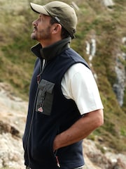 Azul - Sealskinz Wreningham Mens Polar Fleece Gilet - Imagem 2 de 5