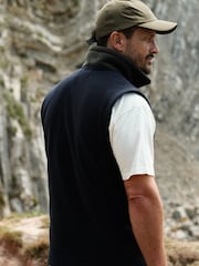 Azul - Sealskinz Wreningham Mens Polar Fleece Gilet - Imagem 3 de 5