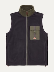 Azul - Sealskinz Wreningham Mens Polar Fleece Gilet - Imagem 5 de 5