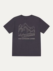 Sealskinz Blue Themelthorpe Mens Cotton Graphic T-Shirt - Imagem 5 de 5