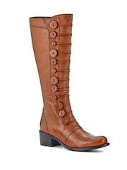 Jones Bootmaker Brown Andreea Leather Long Boots - Image 2 of 5