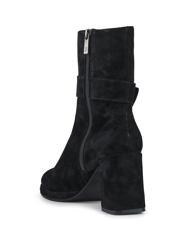 Jones Bootmaker Black Lauralie Block-Heeled Leather Boots - Image 2 of 5 Jones Bootmaker Black Lauralie Block-Heeled Leather Boots - Image 2 of 5