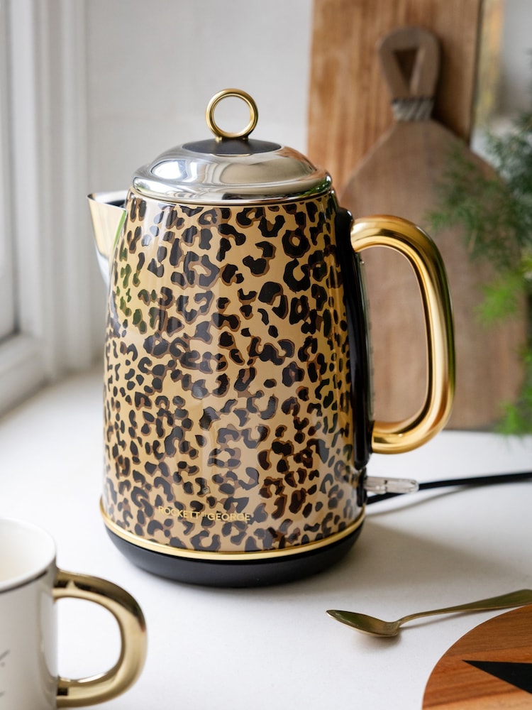 Rockett St George Animal Retro Leopard Kettle - Image 1 of 6 Rockett St George Animal Retro Leopard Kettle - Image 1 of 6