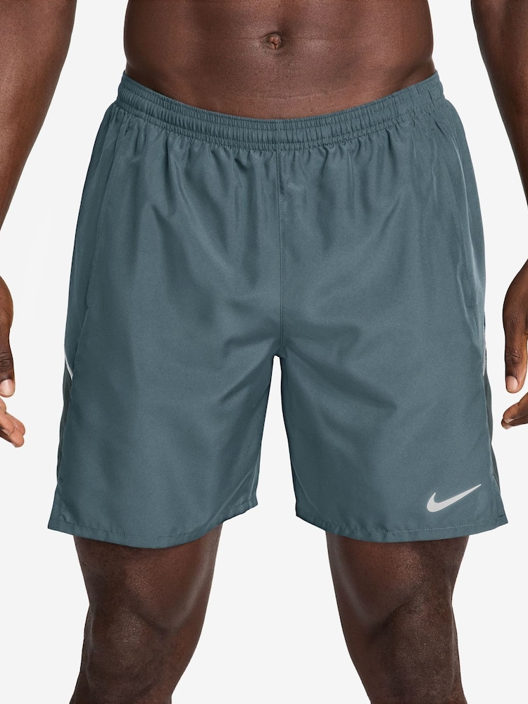 Nike Mineral Slate Miler Dri-FIT 7 Inch 2-In-1 Running Shorts - Image 1 of 4