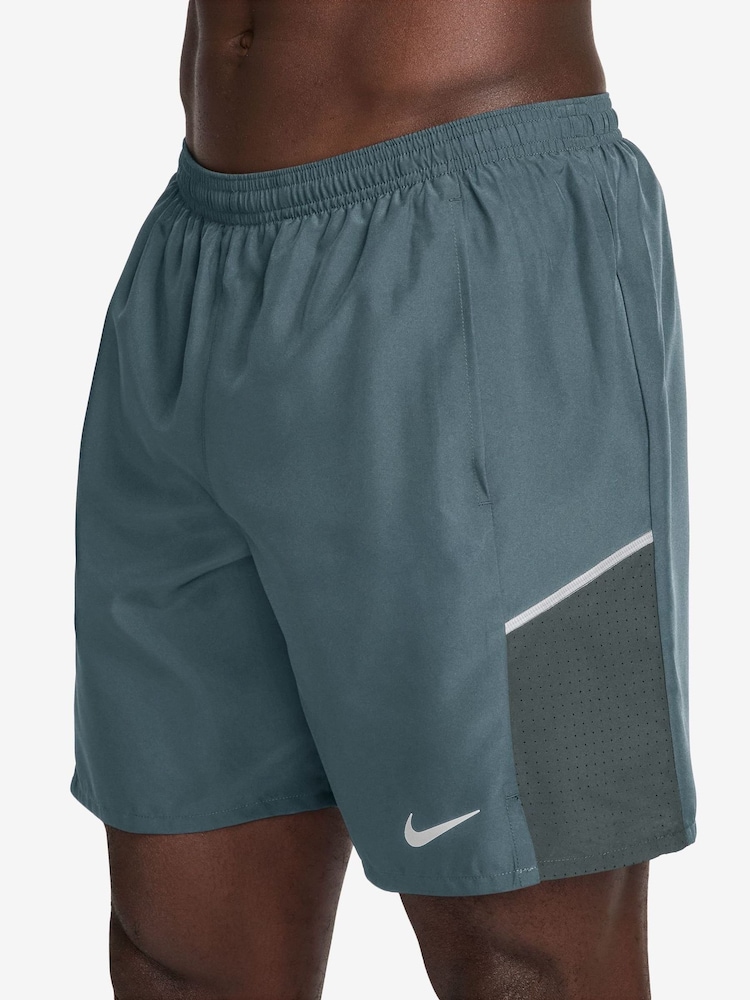 Nike Mineral Slate Miler Dri-FIT 7 Inch 2-In-1 Running Shorts - Image 2 of 4