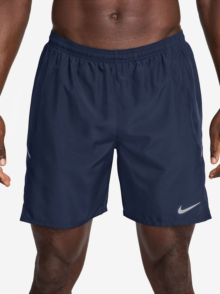 Nike Midnight Navy Miler Dri-FIT 7 Inch 2-In-1 Running Shorts - Image 1 of 4