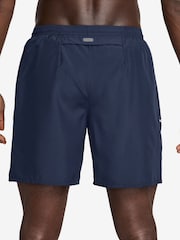 Nike Midnight Navy Miler Dri-FIT 7 Inch 2-In-1 Running Shorts - Image 3 of 4