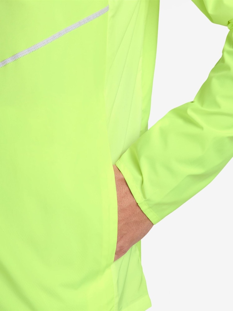 Nike Volt Ice Yellow Miler UV Repel Running Jacket - Image 3 of 3