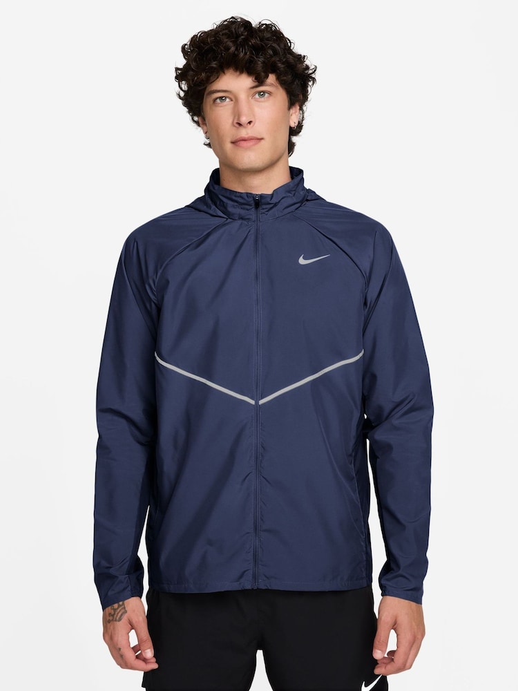 Nike Midnight Navy Miler UV Repel Running Jacket - Image 1 of 3