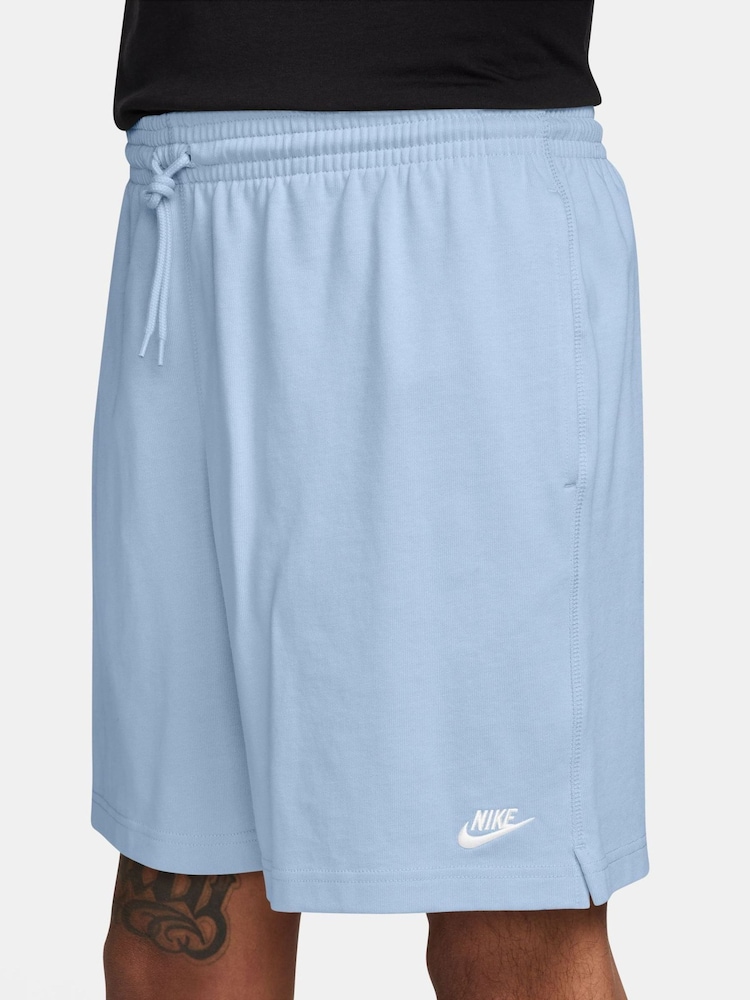 Nike Hydrogen Blue Club Knit Shorts - Image 3 of 3 Nike Hydrogen Blue Club Knit Shorts - Image 3 of 3