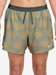 Nike Jade Green Stride Dri-FIT 5 inch Brief Lined Running Shorts - Image 1 of 4