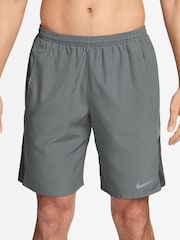 Nike Smoke Grey Miler Dri-FIT 9 Inch Unlined Running Shorts - Image 1 of 4