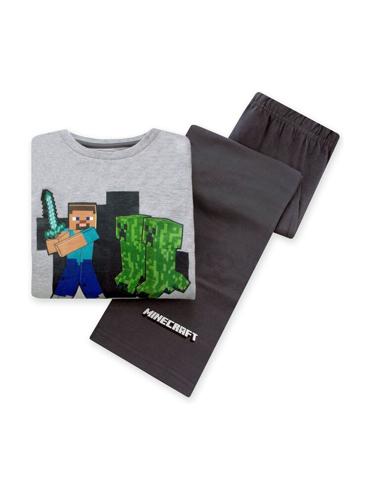 Character Grey Minecraft Gaming Pyjamas - Image 2 of 6
