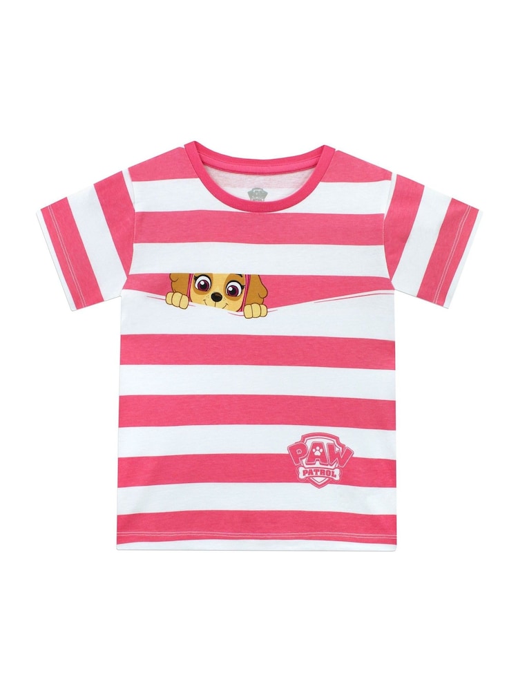 Character Pink PAW Patrol Striped Skye T-Shirt - Image 1 of 7
