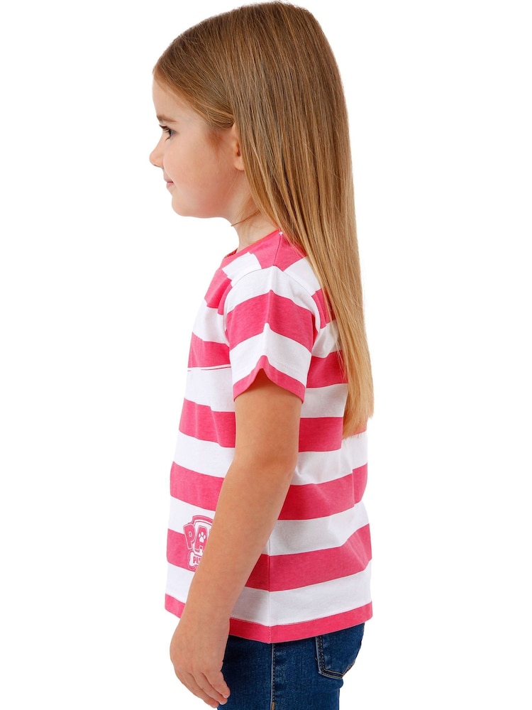 Character Pink PAW Patrol Striped Skye T-Shirt - Image 7 of 7