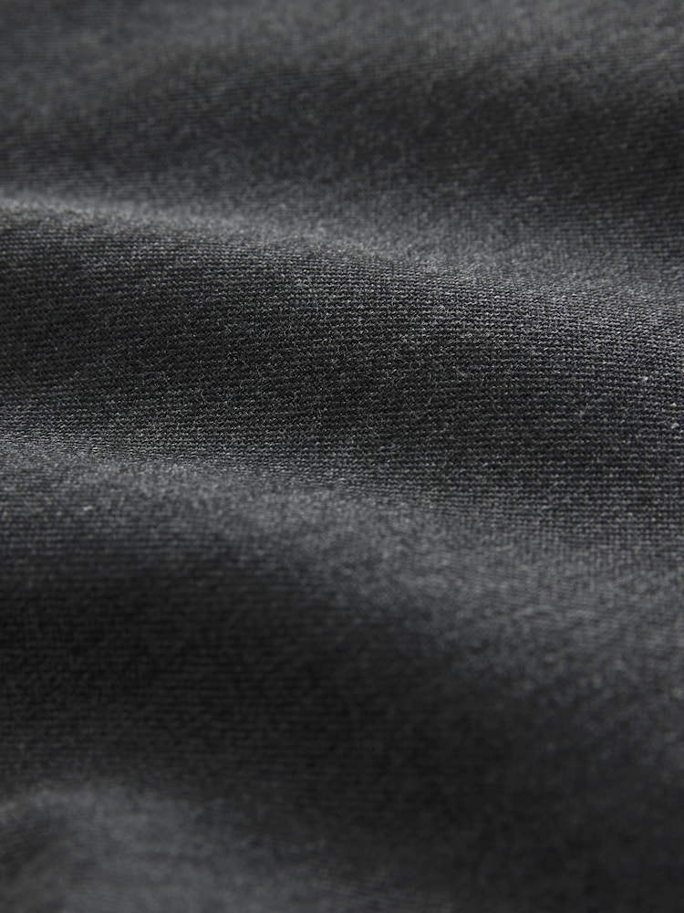 Charcoal Grey Regular Fit Plain Front Smart Shorts 2 Pack - Image 9 of 9