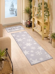 FLOORMATTERS 2 Pieces Σετ χαλάκι και Χαλί διαδρόμου Let it Snow - Εικόνα 1 του 4