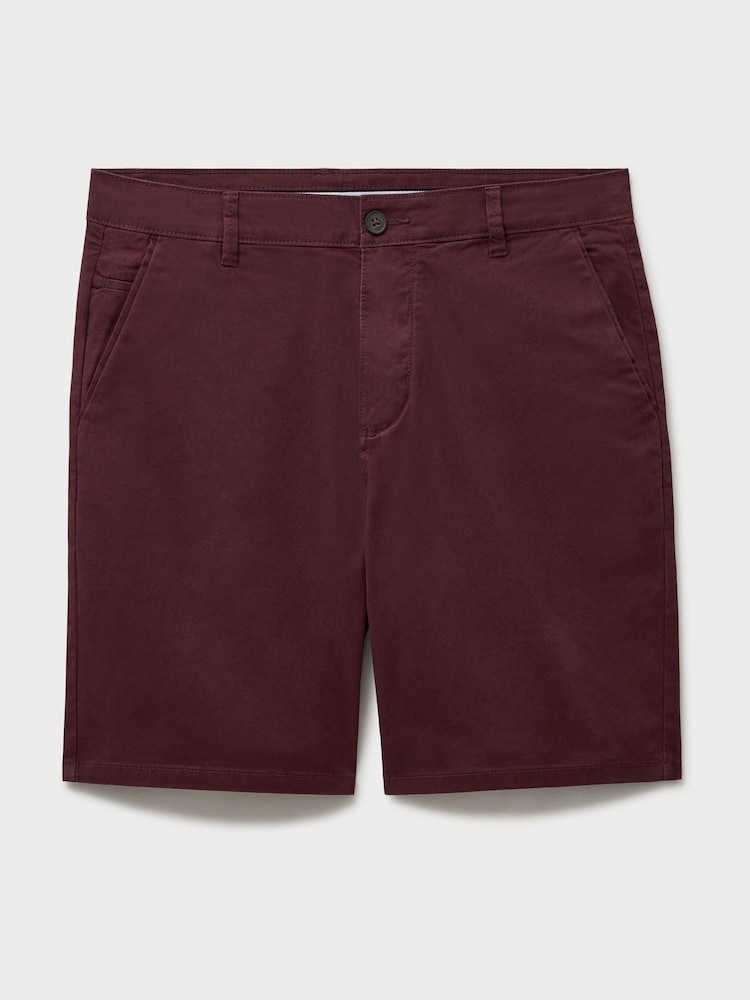 Crew Clothing Red Cotton Bermuda Chino Shorts - Image 5 of 5 Crew Clothing Red Cotton Bermuda Chino Shorts - Image 5 of 5
