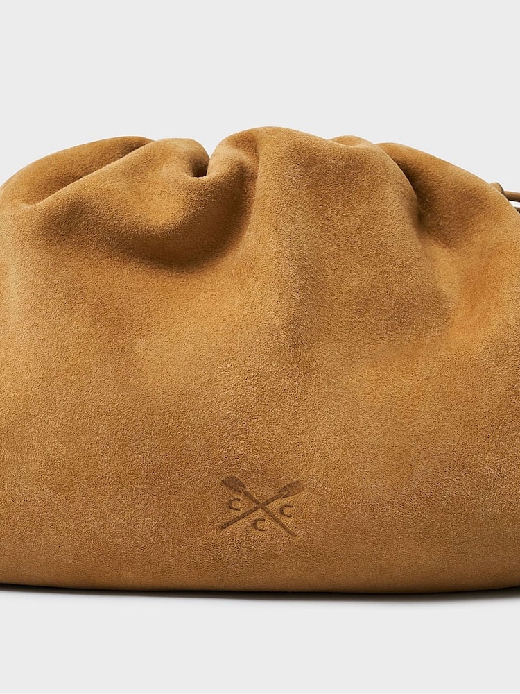 Crew Clothing Brown Drawstring Cross-Body Bag - Image 2 of 2 Crew Clothing Brown Drawstring Cross-Body Bag - Image 2 of 2