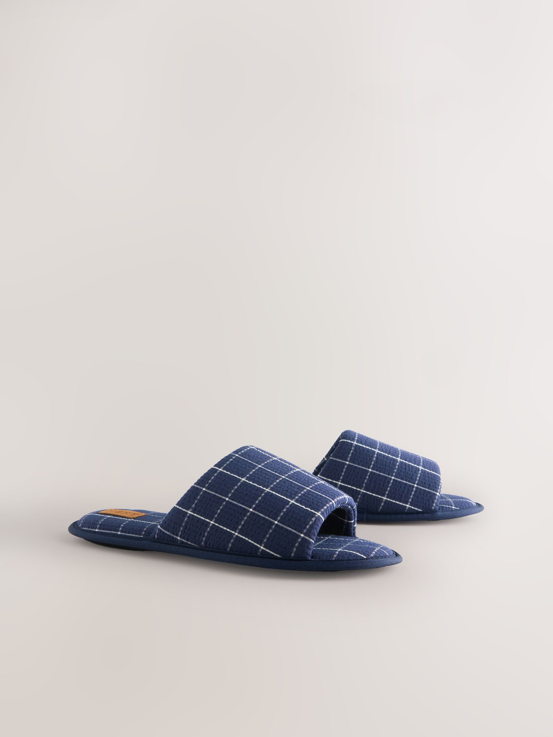 Buy Navy Slim Sole Slipper Sliders from Next USA
