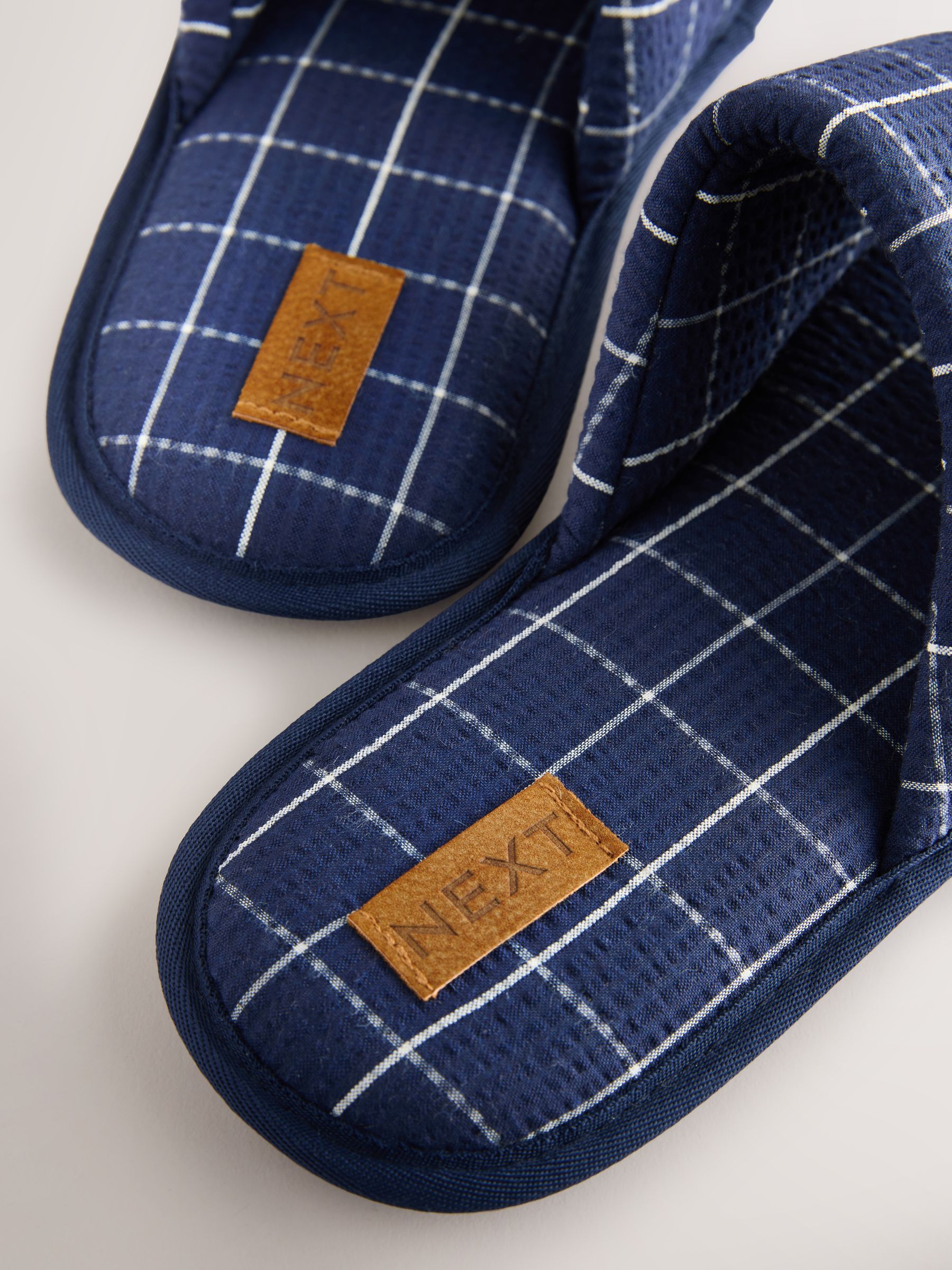 Buy Navy Slim Sole Slipper Sliders from Next USA