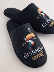 ブラック - Guinness タオル地ミュールスリッパ - 画像 5 / 7