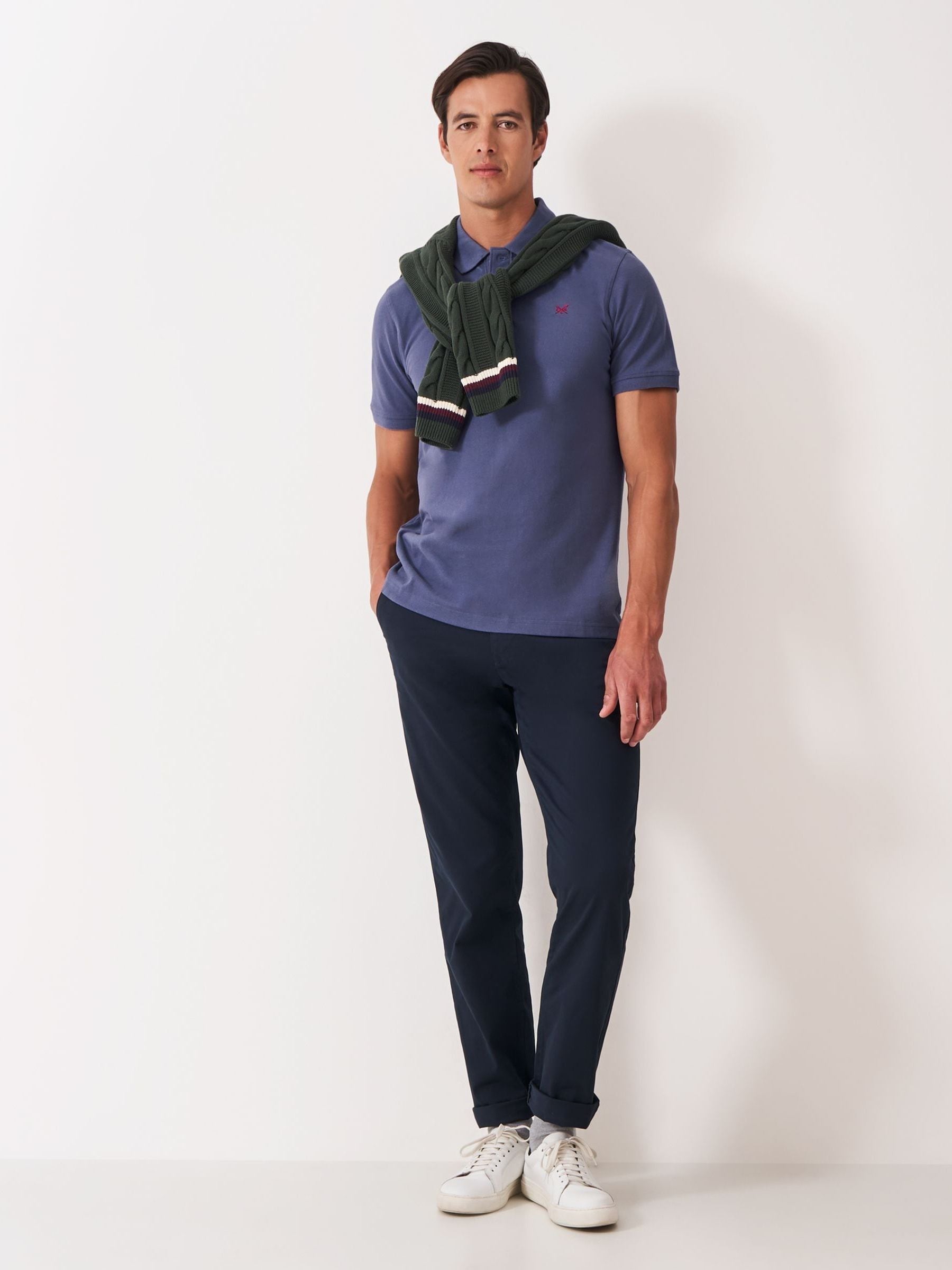 Buy Crew Clothing Blue Classic Pique Polo Shirt from Next Romania