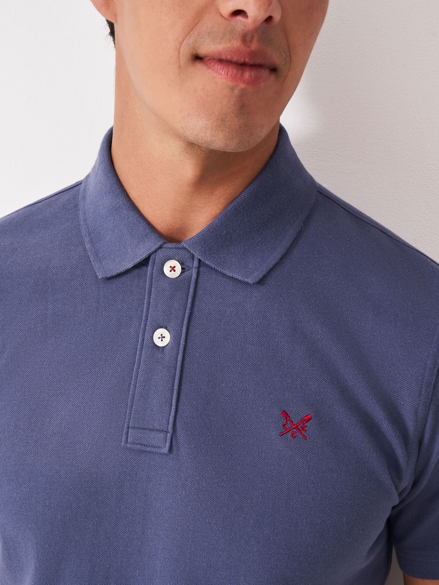 Buy Crew Clothing Blue Classic Pique Polo Shirt from Next Romania