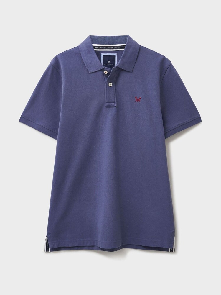 Crew Clothing Blue Classic Pique Polo Shirt - Image 5 of 5