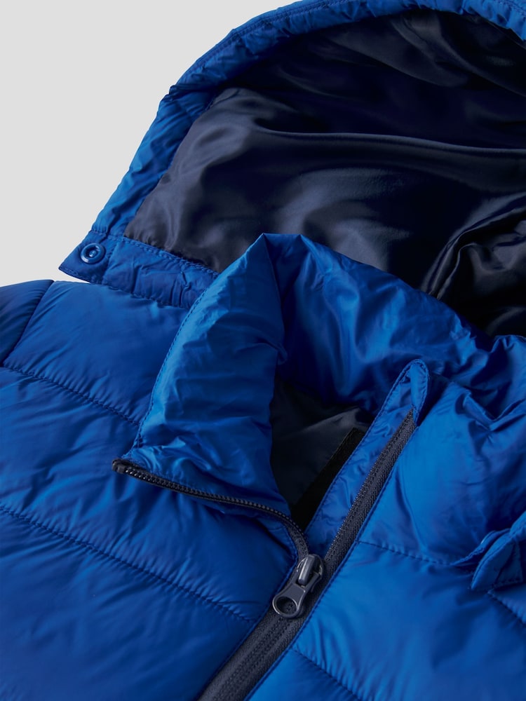 Name It Blue Hooded Puffer Jacket - Image 4 of 4 Name It Blue Hooded Puffer Jacket - Image 4 of 4
