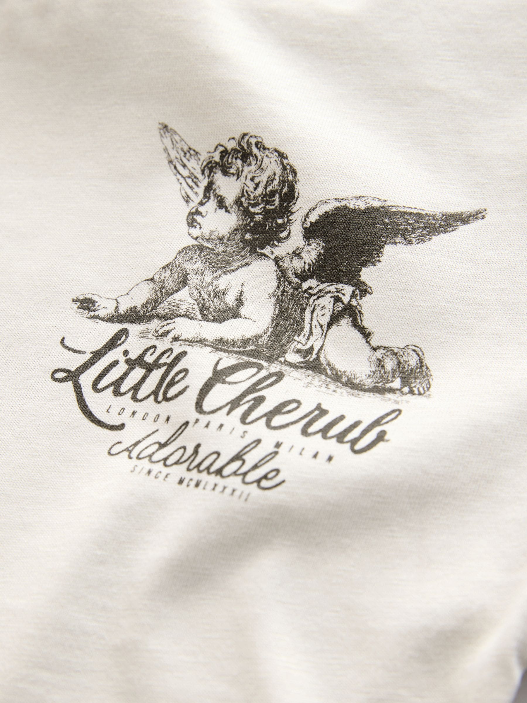 Buy Stone Little Cherub Short Sleeve Back Print T-Shirt (3mths