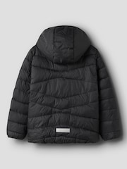 Name It Black Hooded Puffer Jacket - Image 2 of 4