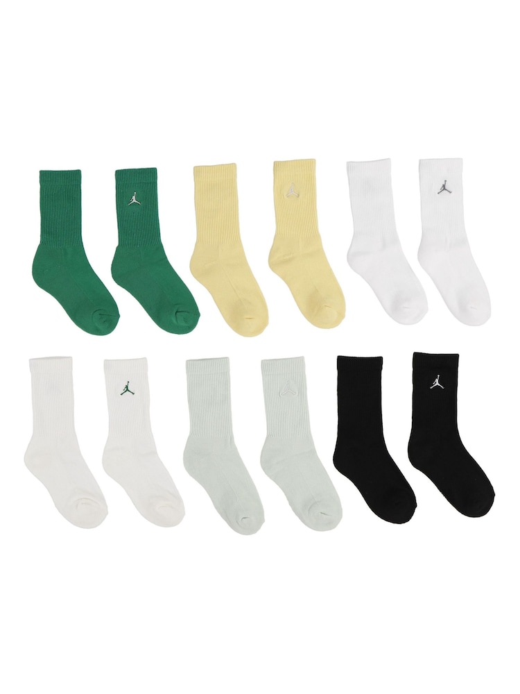 Jordan Green Everyday Essentials Socks 6 Pack - Image 1 of 3