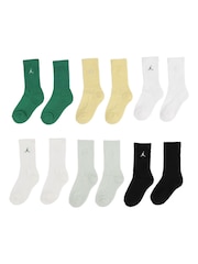 Jordan Green Everyday Essentials Socks 6 Pack - Image 2 of 3