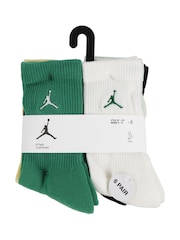 Jordan Green Everyday Essentials Socks 6 Pack - Image 3 of 3