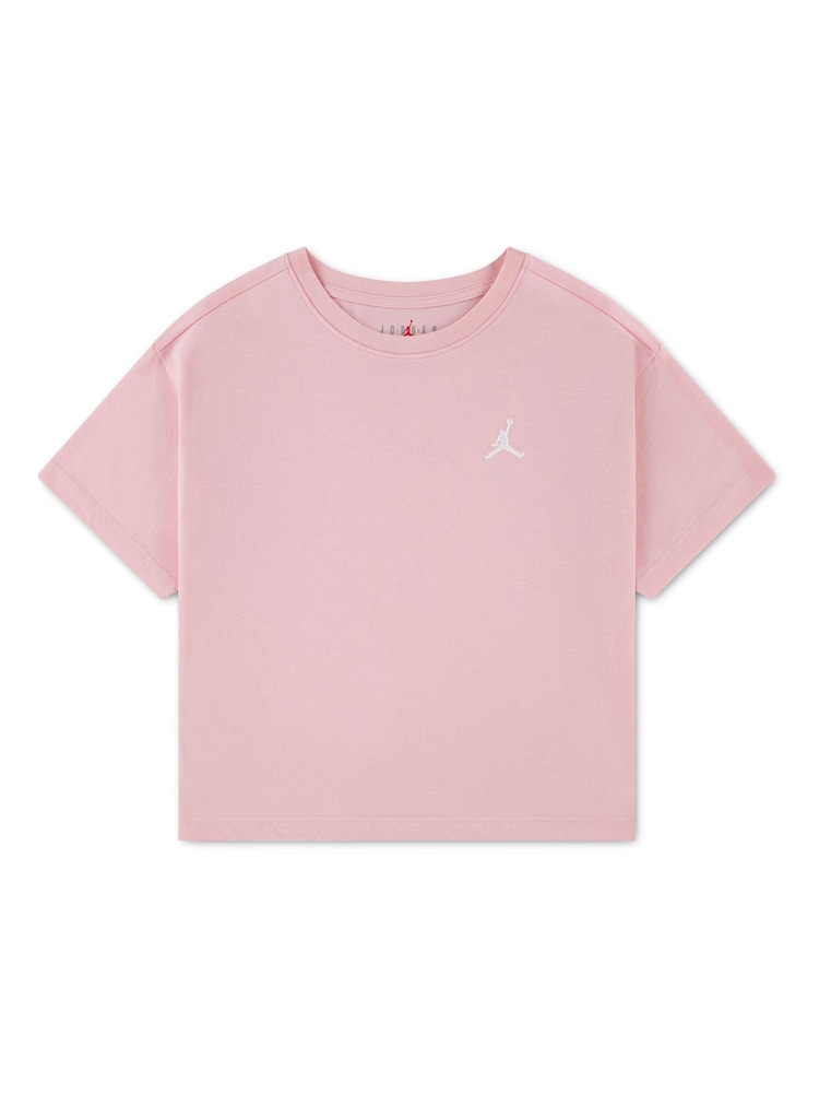 Розовый - Розовая футболка Jordan JDG Brooklyn Essentials - Изображение 1 3