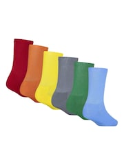 Jordan Orange Everyday Essentials Socks 6 Pack - Image 2 of 4