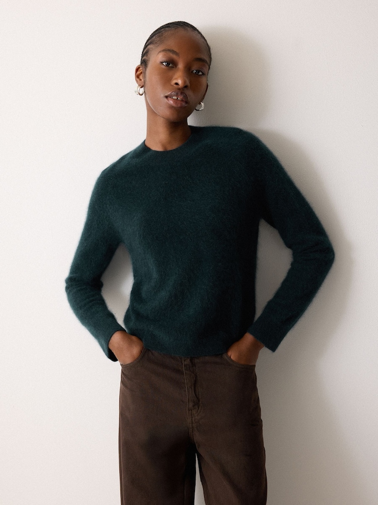 Jigsaw Green Halo Cashmere Jumper - Image 1 of 2