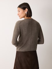 Jigsaw Grey Cloud Cashmere Eldon Jumper - Image 2 of 2