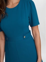 Gina Bacconi Blue Mel Fit And Flare Midi Dress - Image 4 of 5