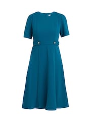 Gina Bacconi Blue Mel Fit And Flare Midi Dress - Image 5 of 5