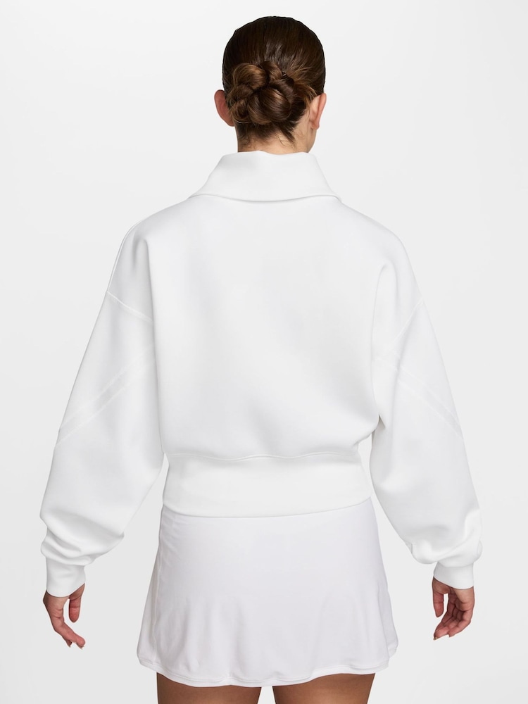 Nike White Advantage Dri-FIT Full-Zip Tennis Jacket - Image 2 of 3