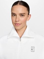 Nike White Advantage Dri-FIT Full-Zip Tennis Jacket - Image 3 of 3