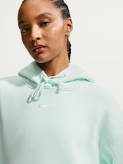 Nike Barely Green Oversized Phoenix Fleece Pullover Hoodie - Image 4 of 5