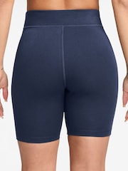 Midnight Navy - Nike Classic cykelshorts med hög midja 8" - Bild 2 av 4