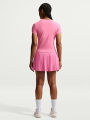 Nike Peony Pink Court Advantage Dri-FIT Pleated Tennis Skirt - Image 2 of 7