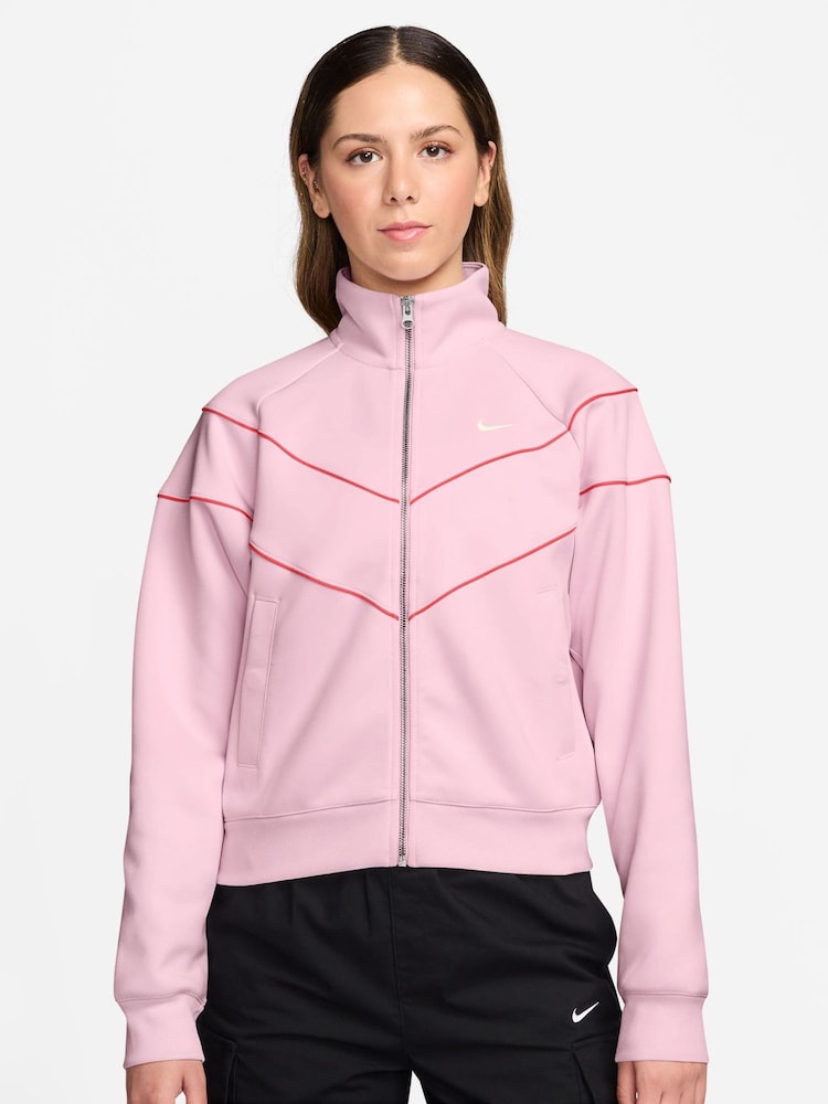 Nike Pink Foam Windrunner Piping Detail Track Jacket - Image 1 of 3